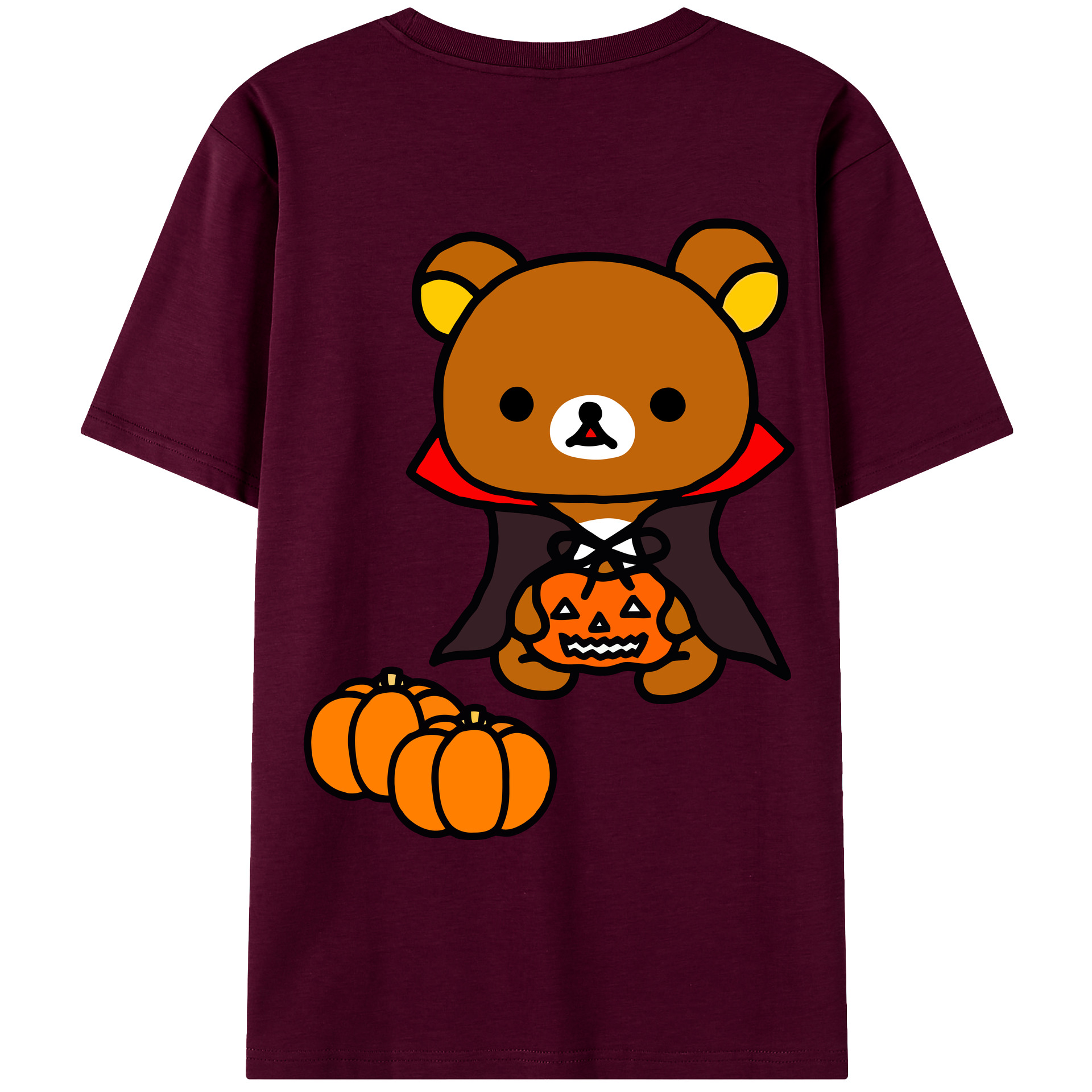 （画像用） リラックマ リラックマ キイロイトリ Rilakkuma Korilakkuma Kiiroitori レディース半袖Tシャツ(バックプリント)